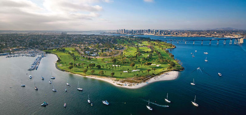 image of San Diego aerial above Coronado